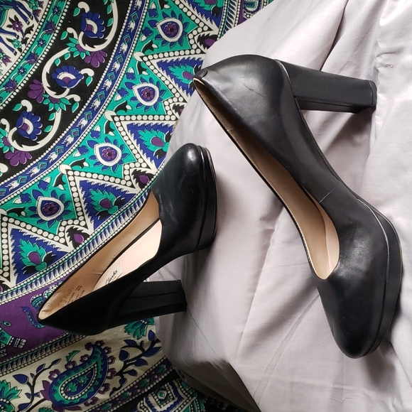 Clarks Kendra Sienna Black Leather Shoe - Picture 6 of 6